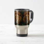 Majestic Lion Mug – Powerful Wildlife Coffee Mug Reisbeker (Voorkant rechts)