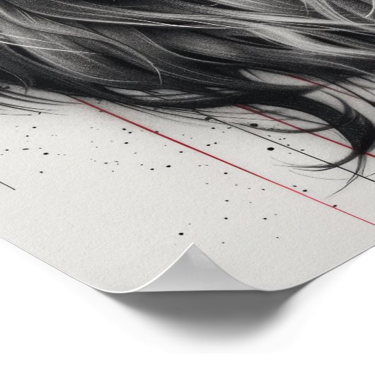 Majestic Lion Portrait Poster (Hoek)