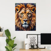 Majestic Lion Poster (Thuiskantoor)