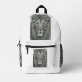 Majestic Lion Printed Backpack Bedrukte Rugzak (Voorkant)