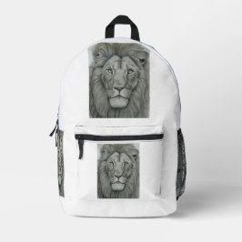 Majestic Lion Printed Backpack Bedrukte Rugzak