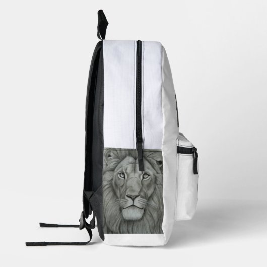 Majestic Lion Printed Backpack Bedrukte Rugzak (Links)
