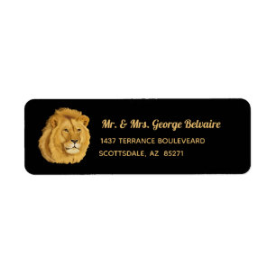 Majestic Lion Return Label