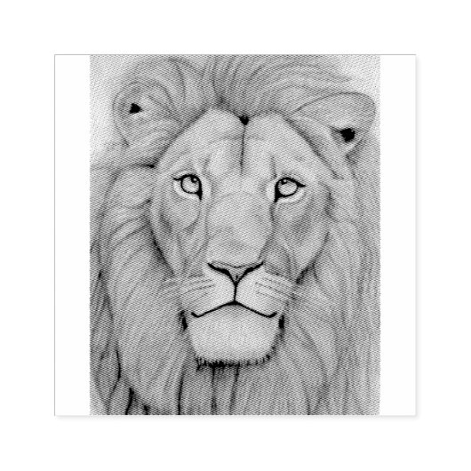 Majestic Lion Rubberstempel (Afrduk)