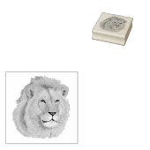 Majestic Lion Rubberstempel (Gestempeld)
