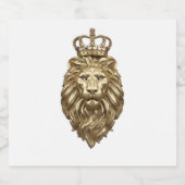 Majestic lion sparkling wijnetiket (Enkel label)