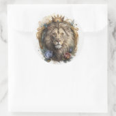 Majestic Lion Sticker in Regal Waterverf Style (Tas)