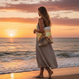 Majestic Lion Sunset - KIng of the Jungle Safari Tote Bag