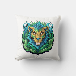 Majestic Lion Vector Art Sierkussen – Home Decor