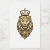 Majestic lion wijn etiket (Enkel label)