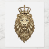 Majestic lion wijn etiket (Enkel label)