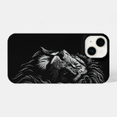 Majestic Lion's Face iPhone 14 Hoesje iPhone Hoesje (Achterkant horizontaal)