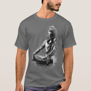 Majestic lord Shiva in Eternal meditation Black en T-shirt