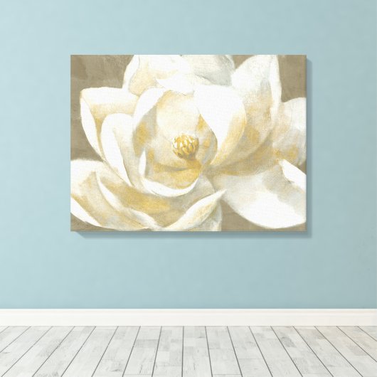 Majestic Magnolia Canvas Afdruk (Insitu (Houten vloer))