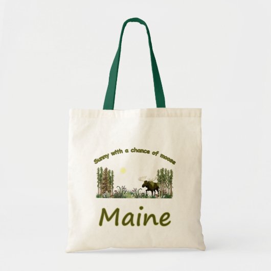 Majestic Maine Moose Tote Bag (Voorkant)
