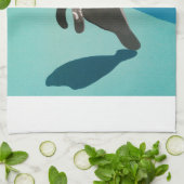 Majestic Manatee Theedoek (Gevouwen)