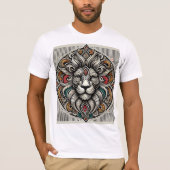 Majestic Mandala Lion T-shirt (Voorkant)
