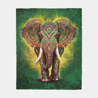Majestic Mandala Olifant Fleece Deken