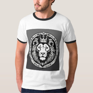 "Majestic Mane: Leeuwenkop geprinte T-shirts onlin