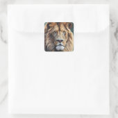 Majestic Mane Vierkante Sticker (Tas)