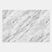 Majestic Marble Impressions Grijs Inpakpapier Vel (Voorkant 2)