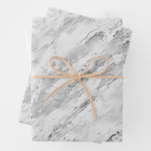 Majestic Marble Impressions Grijs Inpakpapier Vel (In situ)