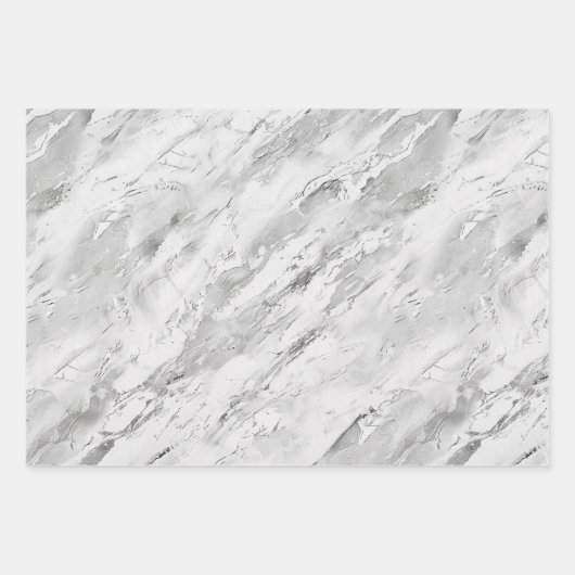 Majestic Marble Impressions Grijs Inpakpapier Vel (Voorkant)