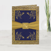 Majestic Marine en Goud Dank u Kaart (Voorkant)