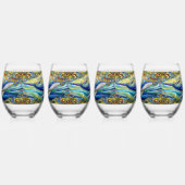 Majestic Marine Mozaïek Een Glas in lood Walvis (Links)