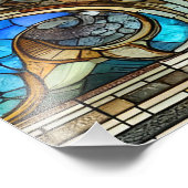 Majestic Marine Mozaïek Een Glas in lood Walvis Foto Afdruk (Hoek)