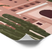 Majestic Marrakech City Elegance 4K Uitzichten Poster (Hoek)