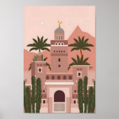 Majestic Marrakech City Elegance 4K Uitzichten Poster (Voorkant)