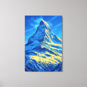 Majestic Matterhorn Canvas Afdruk