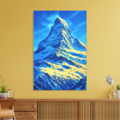 Majestic Matterhorn Canvas Afdruk (Insitu (Woonkamer))