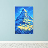 Majestic Matterhorn Canvas Afdruk (Insitu (Houten vloer))