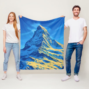 Majestic Matterhorn Fleece Deken