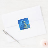 Majestic Matterhorn Vierkante Sticker (Envelop)