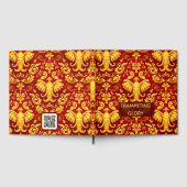  Majestic Memories: Customizable Crimson Elephant  Gastenboek (Volledig)