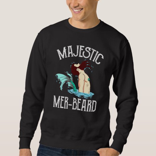 Majestic Mer Beard Merman Manly Merman Trui (Voorkant)