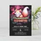 Majestic Modern Fox Verjaardag digitaal Kaart (Staand voorkant)