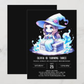 Majestic Modern Wizard Verjaardag Kaart (Voorkant / Achterkant)