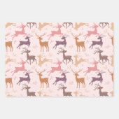 Majestic Moments: Betoverende Herten en Fawn Inpakpapier Vel (Voorkant 2)