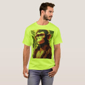 Majestic Monarch: Monkey King gedrukt T-ShirT (Voorkant volledig)