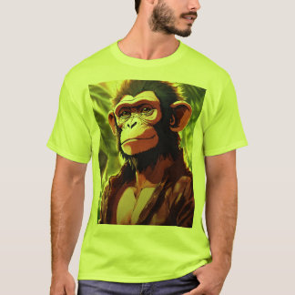 Majestic Monarch: Monkey King gedrukt T-ShirT