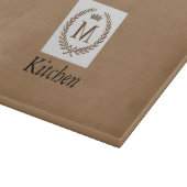 Majestic Monogrammen: Verlichtende Elegantie" Snijplank (Hoek)