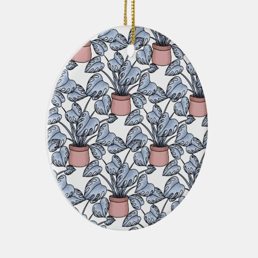 Majestic monstera keramisch ornament (Rechts)