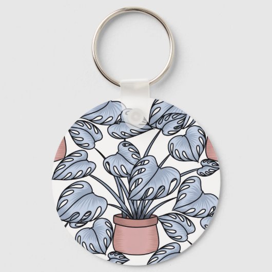 Majestic monstera sleutelhanger (Achterkant)