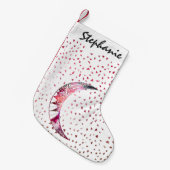 Majestic Moon Hand Drawn Nebula Abstracte sterren Kleine Kerstsok (Voorkant (Hangend))