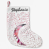 Majestic Moon Hand Drawn Nebula Abstracte sterren Kleine Kerstsok (Voorkant)