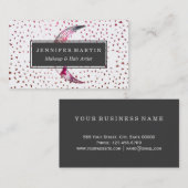 Majestic Moon Hand Drawn Nebula Abstracte sterren Visitekaartje (Voorkant / Achterkant)